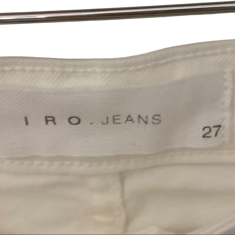 IRO White Skinny Jeans Mid-Rise - Picture 4 of 15